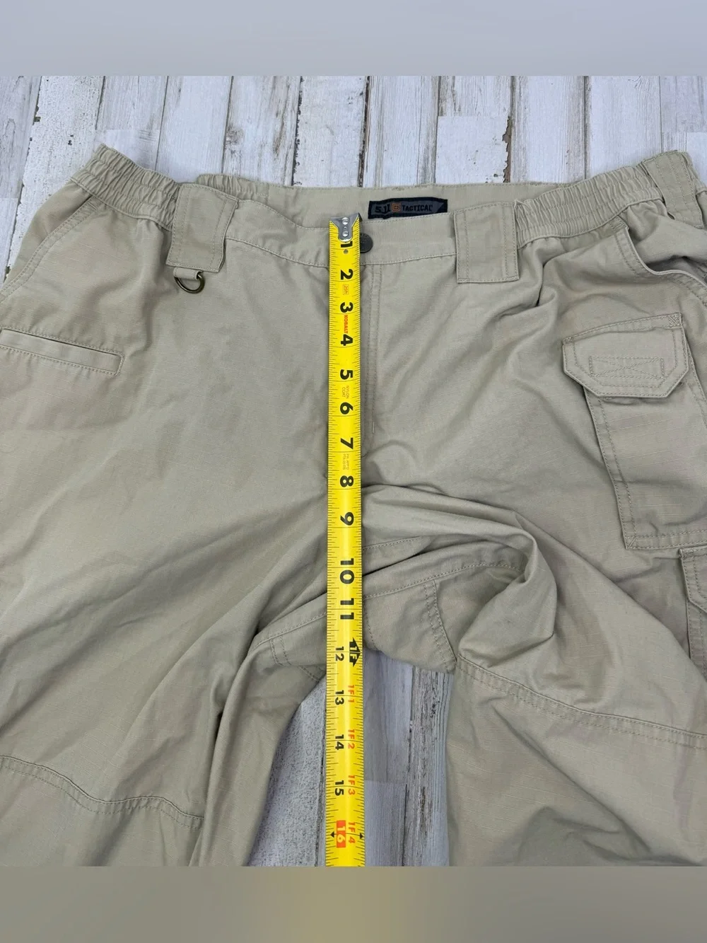 5.11 Tactical Men's 38x28 Tan Solid Cargo Tactical Pants Regular